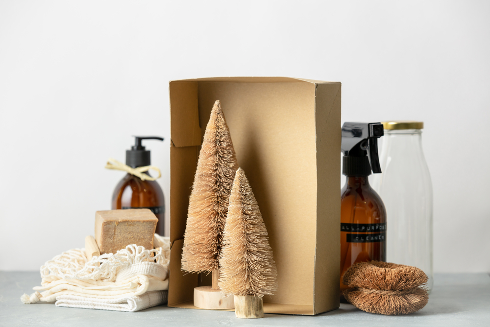 盒裝椰子纖維圣誕樹 零浪費美容、身體護理與家居清潔新選擇